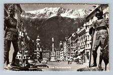 Innsbruck Austria, Maria Theresien Strabe Vintage Souvenir Postcard picture