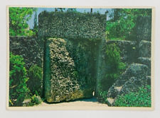 9 Ton Gate Cut Coral Rock Castle Homestead Florida Postcard Posted 1985 picture