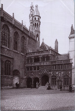 Belgium, Bruges, Basilica of the Holy Blood, Vintage Print, circa 1890 Print came picture