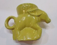 1975 Frankoma Pottery Democrat Donkey Political Mug Autumn Yellow 1st Year Issue picture