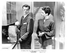Dana Andrews and Gene Tierney in a scene from the film Laura 1944 Old Photo picture