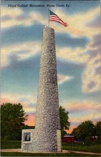 Horse Cave KY postcard FLOYD COLLINS MONUMENT s/21 BD5861 picture