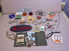 Vintage Misc Junk Drawer Lot - Openers Lighter Keys Religious Charms + picture
