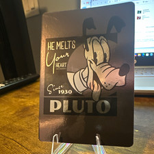 Disney Pluto He Melts Your Heart Base Set Non-Sport Trading Card B picture