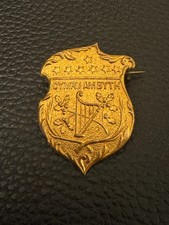 Antique Welsh CYMRU AM BYTH Shield Badge Pin Whitehead Hoag Co Newark NJ picture