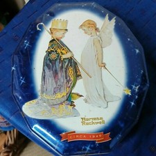 Snickers Norman Rockwell Cir 1949 Limited Edition Christmas Collectible Tin 2002 picture