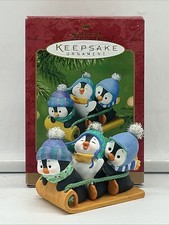 2001 Hallmark Keepsake Ornament Penguins At Play -  picture