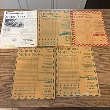 Vintage Hemmings Motor News Bundle Of 5 Issues 1970s Classic Car Magazines  picture