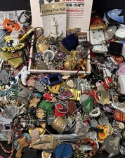 11 Lbs Junk Drawer Lot Odds Ends Trinkets Misc. Collectible Cigar Box Craft Mix picture