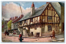 c1910 Hadfield Cubley The Old Inn Conway Oilette Tuck Art Antique Postcard picture