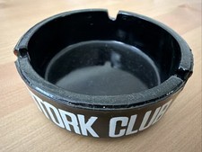 Vintage Black Glass STORK CLUB  New York City Nightclub Ashtray 3 1/2” UNUSED picture