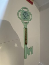 VTg “lee’s radio and television” Beatrice, NE Plastic Key Thermometer Sign works picture