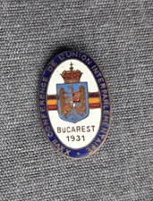 1931 Bucharest Inter-Parliamentary Union Conference badge picture