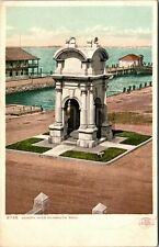 Canopy over Plymouth Rock Massachusetts postcard picture