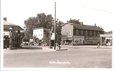 Millington Michigan Downtown RPPC Postcard Du Pont Paints NuBlue Sunoco Bordens picture