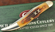RARE CASE 2002 USA XX SILVER SCRIPT AMBER TEXAS TOOTHPICK KNIFE 610096 SS (15980 picture