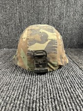 USGI Advanced Combat MSA Helmet Woodland Desert Camo Cover NVG Mount Med picture