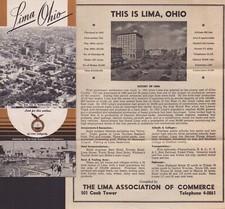 1947 Vintage Lima, Ohio Brochure picture