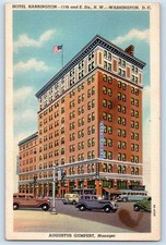 1938 Washington DC Postcard Harrington Hotel Augustus Gumpert Midway Capitol picture
