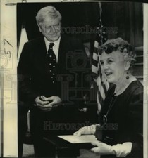 1974 Press Photo Mrs. Margaret Patters Johnson Bartlett Honored in Washington DC picture