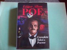 EDGAR ALLAN POE -COMPLETE TALES AND POEMS HC,DJ HORROR BOOK  1085 PAGES picture