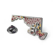 Maryland State Enamel Lapel Pin – US State Collectible Souvenir Pin picture