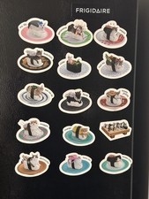 Lot Of 15 Sushi CUTE  Vintage Refrigerator Magnets Cats 2014. picture
