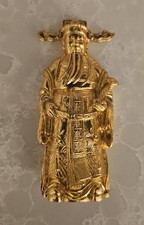 RISIS Singapore Fu Lu & Shou 24k Gold-Plated Figurine picture