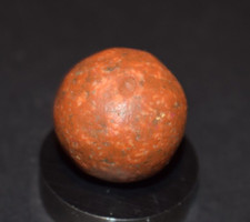 Antique Victorina Era, Orange Sunshine Clay Toy Marble Size .812