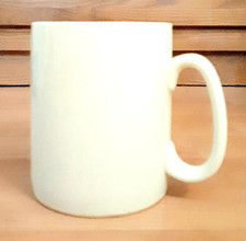 Giant Jumbo White Blank Plain Ceramic Cup Mug 30 OZ Big for Two DIY picture