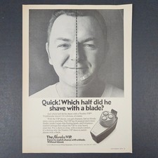 1974 Norelco VIP Electric Razor Shaver Vintage Print Ad North American Philips picture