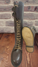 WW2 GERMAN SA KAMPFZEIT TALL OFFICER LEATHER BOOTS - BROWN - All Sizes available picture