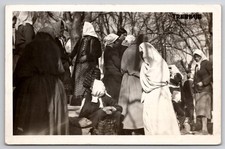 1941 Trebinje Bosnia Women Traditional Dress RPPC Postcard Italy Posted picture
