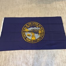 Vintage Nebraska State Flag – Defiance by Annin & Co. – 100% Cotton Bunting picture