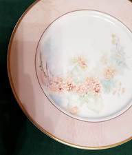 Wild Rose Flower Porcelain Plate Platter 10.5