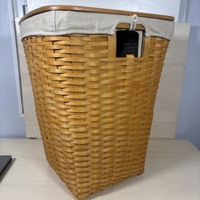 Longaberger 2002 Hostess Only Large Hamper Basket w/Lid, Liner & Protector picture