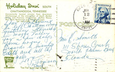 Maggie NC Postmark DPO 1904-1974 Holiday Inn Chattanooga Postcard picture