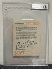 Bill Gates Signed 1976 Microsoft Hobbyist Letter BGS BAS Beckett Autograph picture