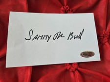 SAMMY “THE BULL” GRAVANO MOBSTER HAND SIGNED AUTOGRAPHED 3X5 INDEX CARD WITH COA picture