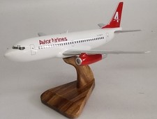 B-737 Avior Airlines Boeing B737 Airplane Desktop Kiln Dried Wood Model Big New picture