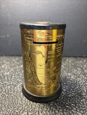 VTG 1950’s FLORIDA STATE BRASS CYLINDER SOUVENIR STILL COIN BANK PENNY ON TOP picture