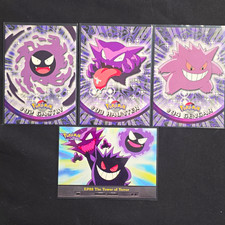 Topps Pokémon TV Animation Ed 2000 Hologram 4-Card Lot Gastly Haunter Gengar picture