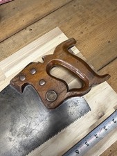 Antique Simonds Saw Mfg Co 26” Hand Saw Warranted 1887 Patent Medallion USA picture