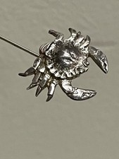 Vintage Gorham Sterling Silver Cancer Zodiac Crab Stick Pin Lapel Pin picture