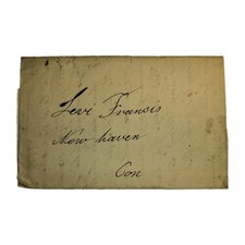1827 Wethersfield CT Letter Hannah Francis to Son Levi New Haven Family School picture