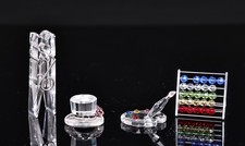 Swarovski Crystal Memories Abacus, Painter's Palette, Hat, Clothespin Miniature picture