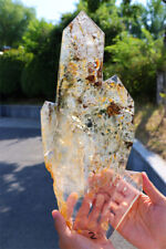 Top 5.21LB Natural Clear Quartz Crystal ghost Obelisk Crystal Wand Point gift picture