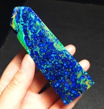 161G Natural Chrysocolla Azurite Malachite Crystal Point Mineral Specimen ZZ351 picture