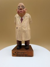 Jaschke Pretzl German Wooden Statue Hand Carved Doctor Cardiologist picture