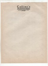 Antique Letterhead - Collier's The National Weekly - P P Collier & Son, New York picture